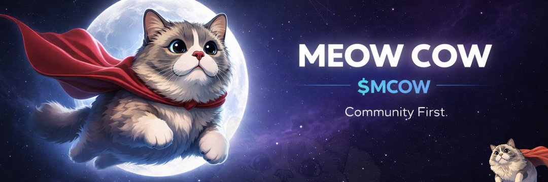 MeowCow Banner – Cute cow-cat hybrid